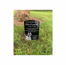 Kingfisher floral temporary headstone