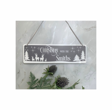 Christmas with the….. hanging sign