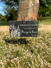 Memorial Garden slate plaque with hanging hook