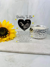 Daddy to be Baby scan acrylic block