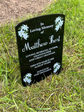 Lily corners temporary headstone