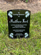 Lily corners temporary headstone