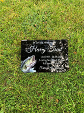 Gone fishing in heaven temporary headstone