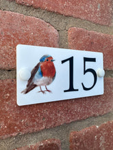 Acrylic house sign robin small