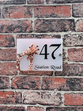 Giraffe acrylic house sign