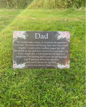 Floral memorial plaque