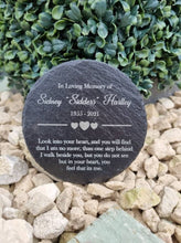 Look into your heart memorial plaque