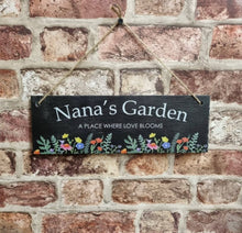 A place where love blooms garden slate sign