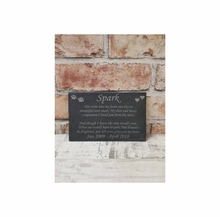 You came into my heart one day pet memorial plaque