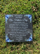 Father’s Day memorial slate plaque