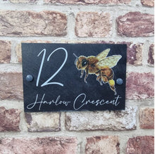 Full Bee slate house sign