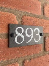 Number slate house sign