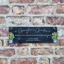 Where love is grown garden slate sign