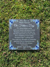 Father’s Day memorial slate plaque