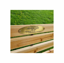 How long will I love you bench memorial plaque