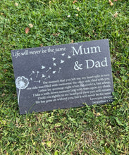 Dandelion memorial plaque