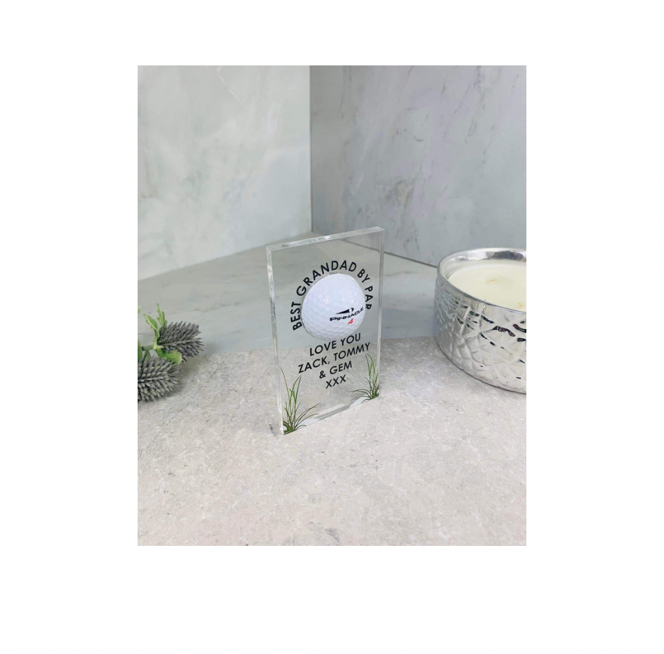 Acrylic golf ball holder