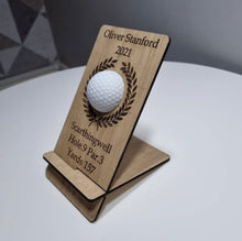Wooden golf ball holder