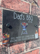 Garden BBQ slate sign