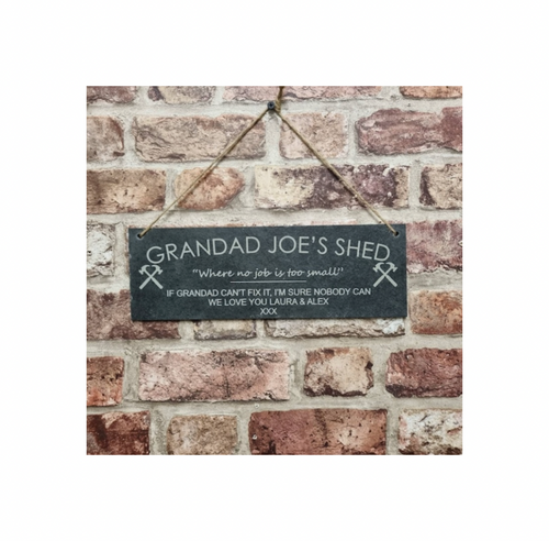 If grandad can’t fix it garden slate sign